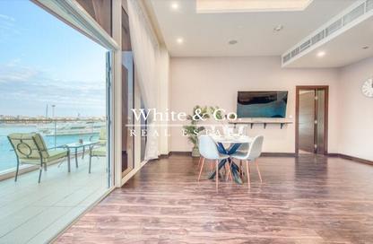Apartment - 1 - 2 for rent in Ruby - Tiara Residences - Palm Jumeirah - Dubai