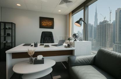 Office Space - Studio - 1 Bathroom for rent in The Binary Tower - Business Bay - Dubai