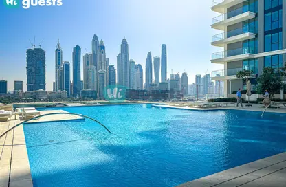 شقة - غرفة نوم - 1 حمام للايجار في برج قصر الشاطئ 2 - إعمار بيتشفرونت - دبي هاربور - دبي