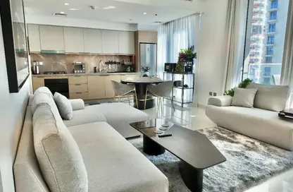 Apartment - 1 Bedroom - 2 Bathrooms for rent in Beach Isle Tower 1 - Beach Isle - EMAAR Beachfront - Dubai Harbour - Dubai