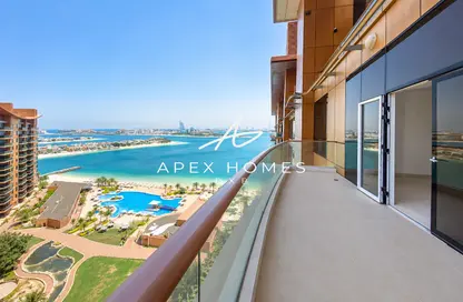 Apartment - 1 Bedroom - 2 Bathrooms for rent in Sapphire - Tiara Residences - Palm Jumeirah - Dubai