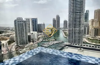 شقة - غرفة نوم - 2 حمامات للايجار في مارينا ليفنج - دبي مارينا - دبي