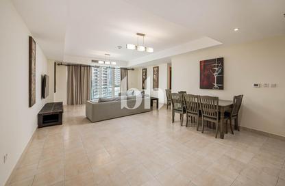 Apartment - 3 Bedrooms - 3 Bathrooms for rent in The Waves Tower B - The Waves - Dubai Marina - Dubai
