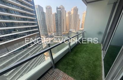 Apartment - Studio - 1 for rent in Silverene Tower B - Silverene - Dubai Marina - Dubai
