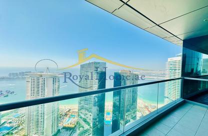 Apartment - 3 Bedrooms - 5 Bathrooms for rent in Al Fattan Marine Tower - Al Fattan Marine Towers - Jumeirah Beach Residence - Dubai