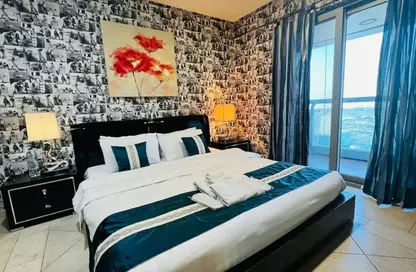 شقة - غرفة نوم - 2 حمامات للايجار في برج الأميرة - دبي مارينا - دبي