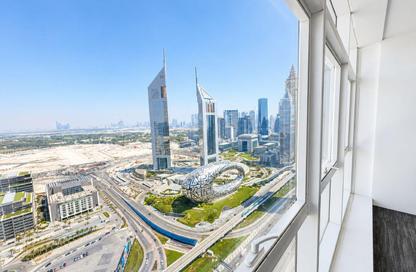 Office Space - Studio - 2 Bathrooms for rent in Latifa Tower - Sheikh Zayed Road - Dubai