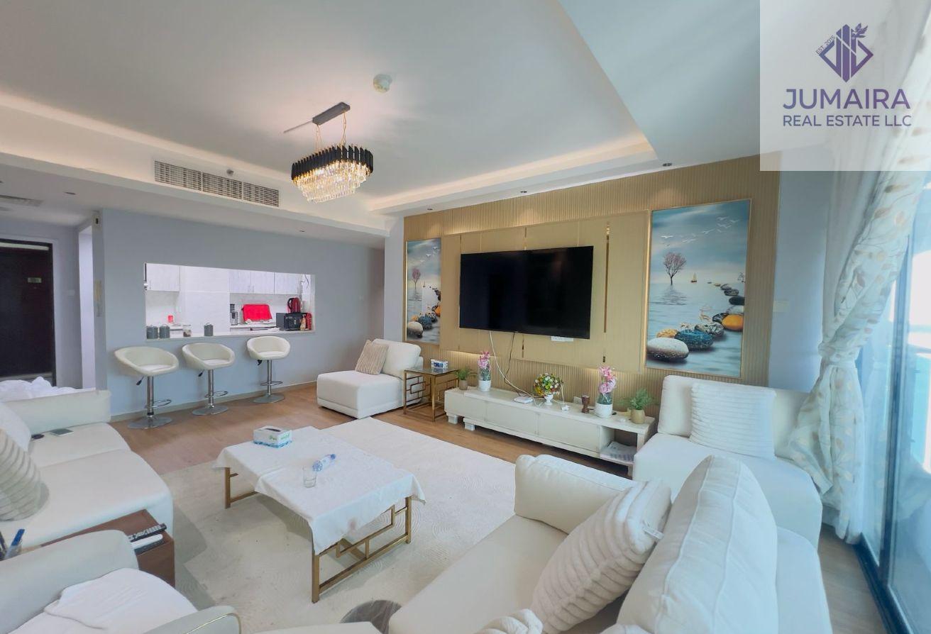 High-Floor 3BR|Stunning Sea&Lagoon Views Furnished
