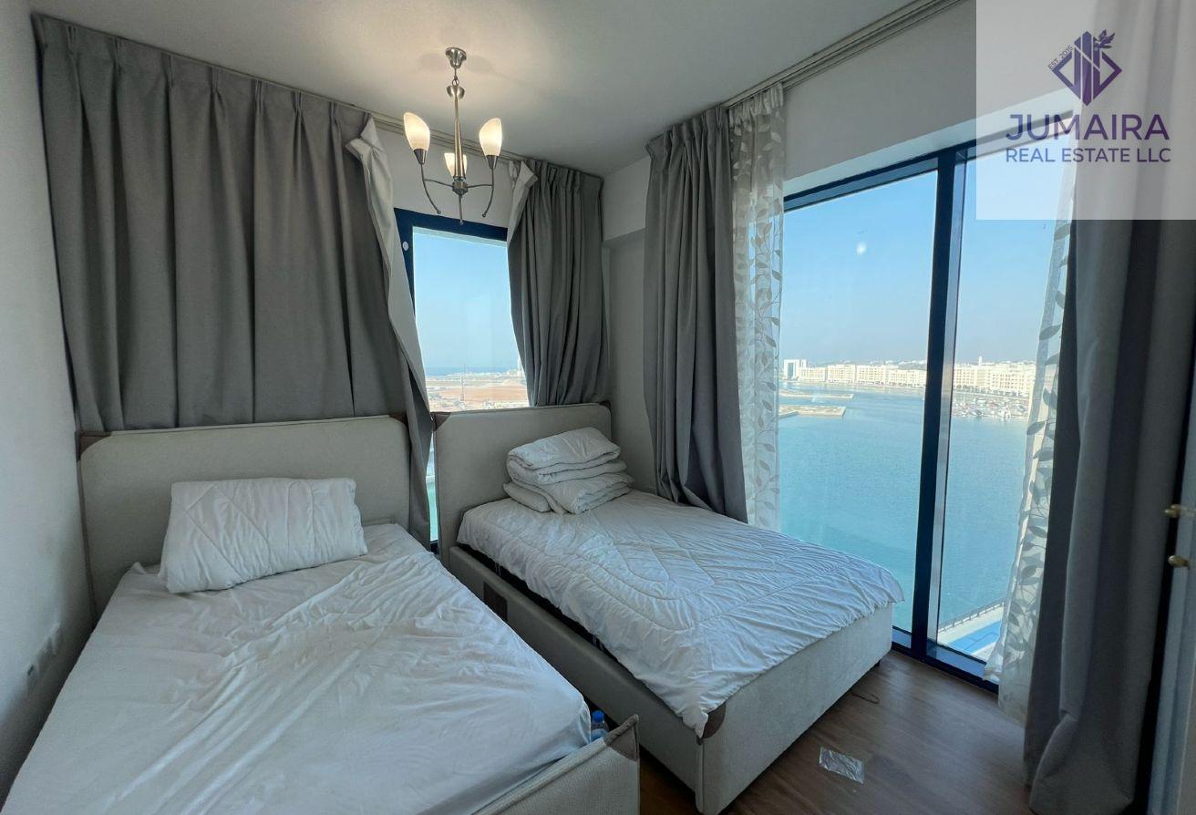High-Floor 3BR|Stunning Sea&Lagoon Views Furnished