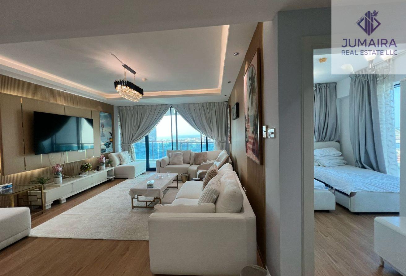 High-Floor 3BR|Stunning Sea&Lagoon Views Furnished