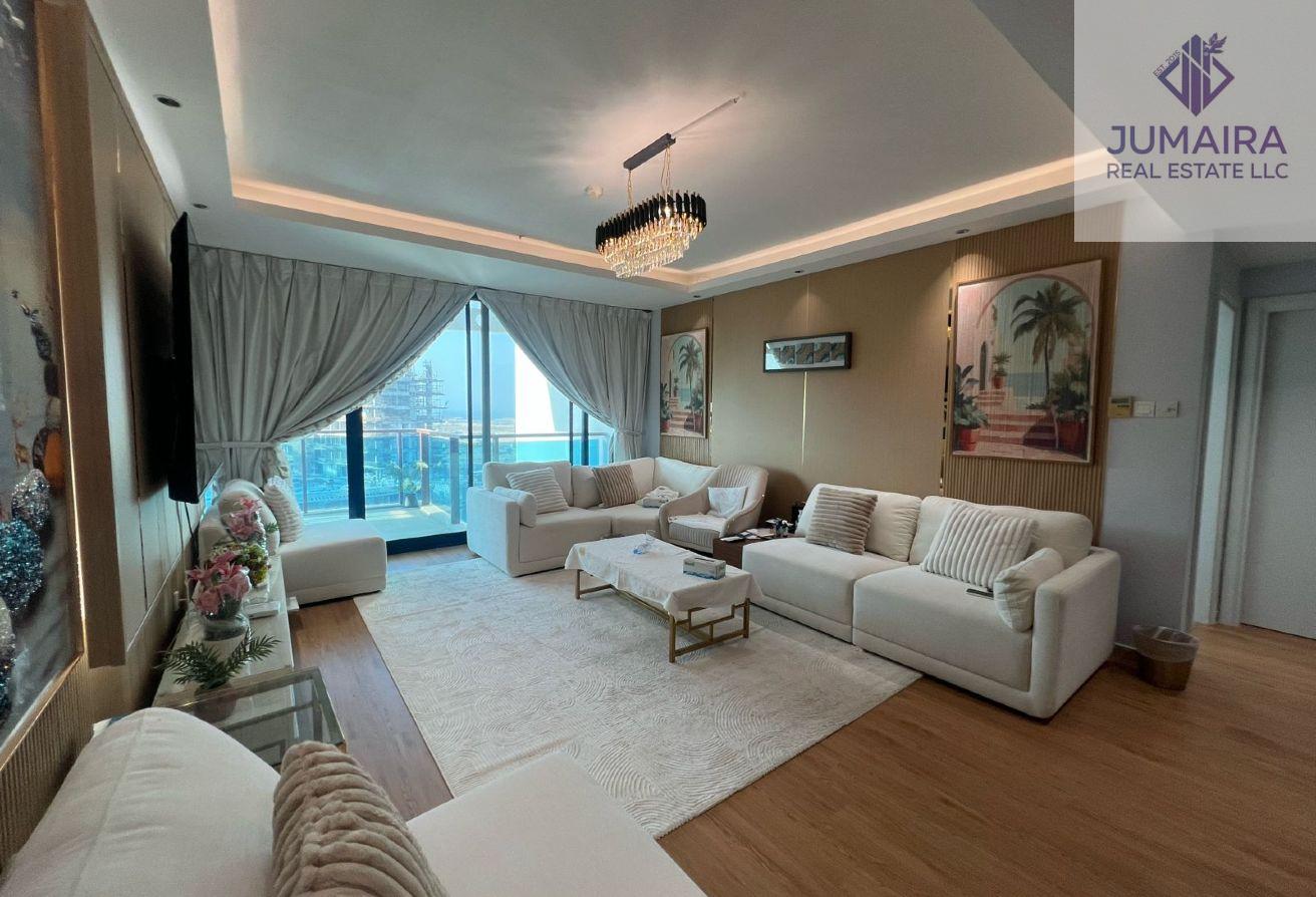 High-Floor 3BR|Stunning Sea&Lagoon Views Furnished