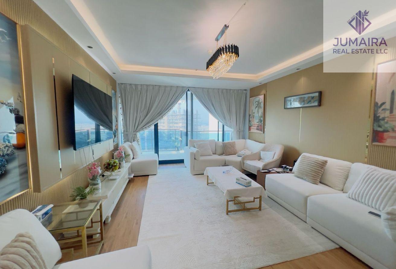High-Floor 3BR|Stunning Sea&Lagoon Views Furnished