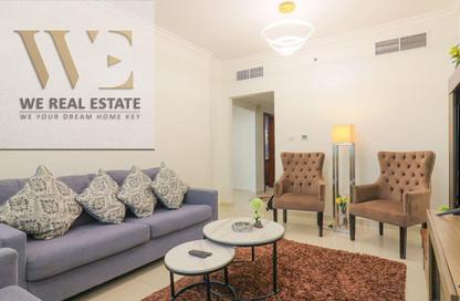 Apartment - 1 Bedroom - 2 Bathrooms for rent in Orient Tower 1 - Orient Towers - Al Bustan - Ajman