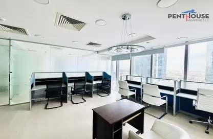 Office Space - Studio - 1 Bathroom for rent in The Prism - Business Bay - Dubai