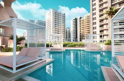 Apartment - 1 Bedroom - 2 Bathrooms for rent in Binghatti Phantom - District 17 - Jumeirah Village Circle - Dubai