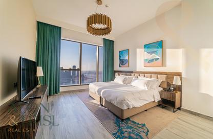 Apartment - 2 - 3 for rent in Palm View - Dubai Media City - Dubai