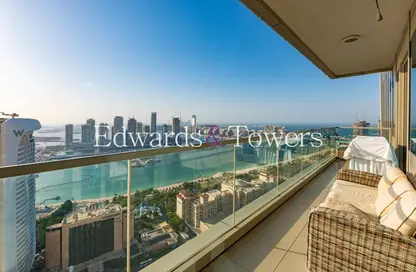 Apartment - 4 Bedrooms - 5 Bathrooms for sale in Ocean Heights - Dubai Marina - Dubai