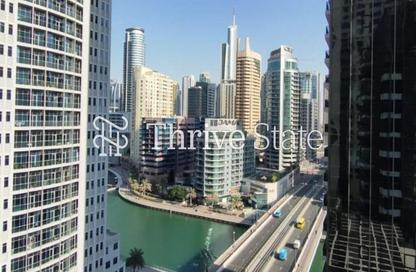 شقة - غرفة نوم - 2 حمامات للايجار في برج التألق 2 - أبراج البريق - دبي مارينا - دبي