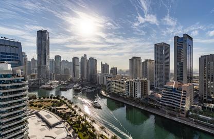 Apartment - 1 - 2 for rent in Dorra Bay - Dubai Marina - Dubai