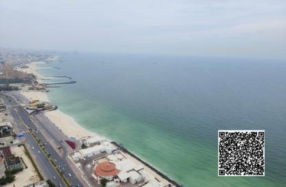 Apartment - 2 - 2 for rent in Corniche Tower - Ajman Corniche Road - Ajman