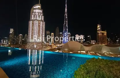 شقة - 3 غرف نوم - 4 حمامات للايجار في برج خليفة - برج خليفة - وسط مدينة دبي - دبي