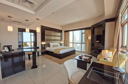 Apartment - Studio - 2 Bathrooms for rent in Gevora Hotel - Sheikh Zayed Road - Dubai