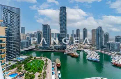 شقة - 3 غرف نوم - 5 حمامات للايجار في B برج الجواهر - أبراج الجواهر التوأم - دبي مارينا - دبي