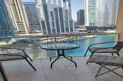 شقة - 1 حمام للايجار في ليك فيو - (JLT) مجمع B - أبراج بحيرات الجميرا - دبي