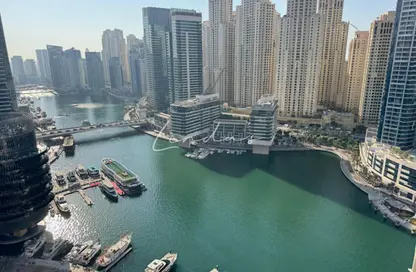 شقة - غرفة نوم - 2 حمامات للايجار في جي دبليو ماريوت هوتيل مارينا - دبي مارينا - دبي