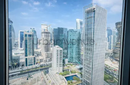 مكتب - غرفة نوم - 2 حمامات للايجار في البرج الفضي - الخليج التجاري - دبي