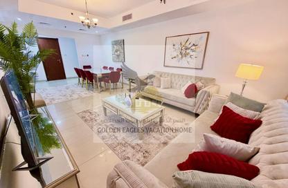 Apartment - 1 - 2 for rent in Beach Tower 2 - Al Khan Lagoon - Al Khan - Sharjah