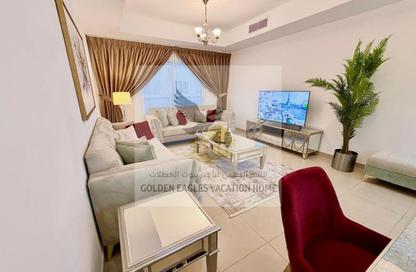 Apartment - 1 - 2 for rent in Beach Tower 2 - Al Khan Lagoon - Al Khan - Sharjah