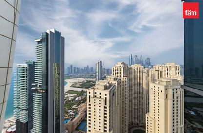 Apartment - 2 - 3 for rent in Al Fattan Marine Tower - Al Fattan Marine Towers - Jumeirah Beach Residence - Dubai