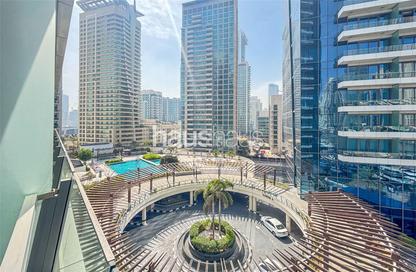 Apartment - Studio - 1 Bathroom for rent in Silverene Tower B - Silverene - Dubai Marina - Dubai