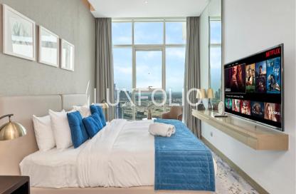 Apartment - Studio - 1 Bathroom for rent in Damac Maison Prive B - Damac Maison Prive - Business Bay - Dubai