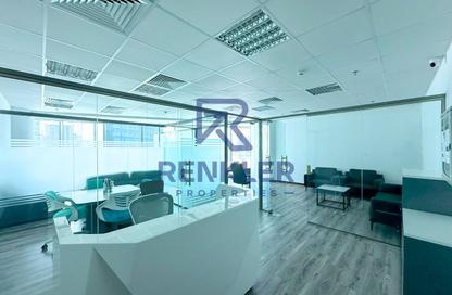 Office Space - Studio - 1 Bathroom for rent in The Prime Tower - Business Bay - Dubai