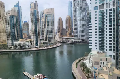 Apartment - Studio - 1 Bathroom for rent in Marina View Tower A - Marina View - Dubai Marina - Dubai