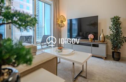 Apartment - 1 Bedroom - 2 Bathrooms for rent in Damac Heights - Dubai Marina - Dubai