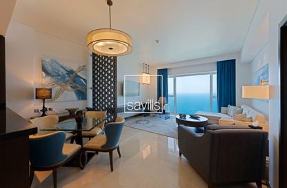 Apartment - 1 - 2 for rent in Fairmont Marina Residences - The Marina - Abu Dhabi