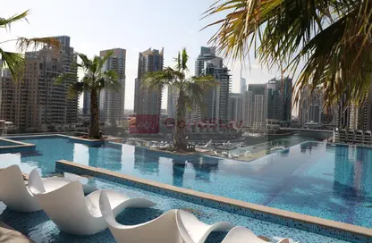 شقة - غرفة نوم - 1 حمام للايجار في برج The ريزيدنسز at Marina Gate 1 - مارينا جيت - دبي مارينا - دبي
