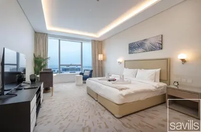 Apartment - Studio - 1 Bathroom for rent in The Palm Tower - Palm Jumeirah - Dubai