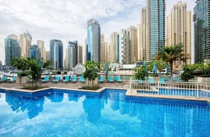 Apartment - 1 Bedroom - 1 Bathroom for rent in Al Majara 2 - Al Majara Towers - Dubai Marina - Dubai
