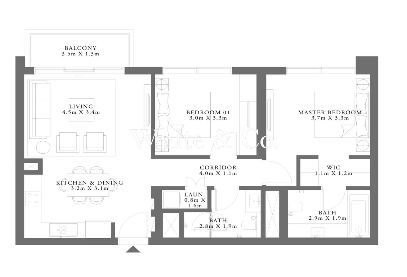UPGRADED FLOORING | PARK VIEW | HIGH FLOOR photo 14