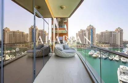 Apartment - 2 Bedrooms - 3 Bathrooms for rent in Diamond - Tiara Residences - Palm Jumeirah - Dubai