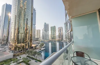 شقة - غرفة نوم - 1 حمام للايجار في برج كونكورد - مدينة دبي للإعلام - دبي