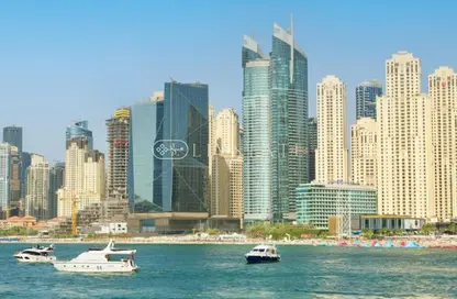Apartment - 2 Bedrooms - 3 Bathrooms for rent in Al Fattan Marine Tower - Al Fattan Marine Towers - Jumeirah Beach Residence - Dubai