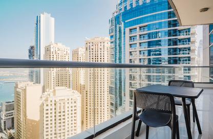 Apartment - 1 - 1 for rent in Bay Central Tower West - Bay Central - Dubai Marina - Dubai