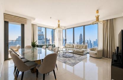 Apartment - 2 - 3 for rent in Boulevard Point - Downtown Dubai - Dubai