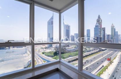 Office Space - Studio - 1 Bathroom for rent in Latifa Tower - Sheikh Zayed Road - Dubai