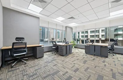 Office Space - 1 Bedroom - 6 Bathrooms for rent in Clover Bay Tower - Business Bay - Dubai